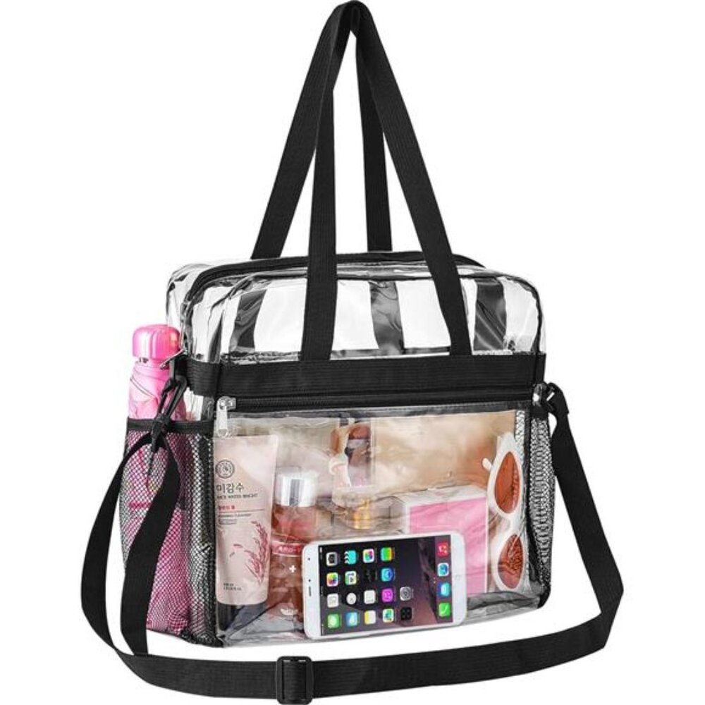 Clear Tote Bag Clear Bag Stadium Approved 12x6x12 Stadium Bag for Work,  Sports